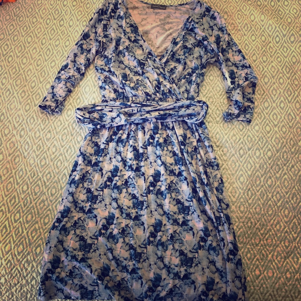 Market & Spruce Blue Blooms Dress
